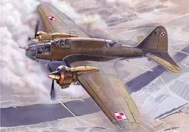 Фото - Збірна модель Mirage PZL-37 A Łoś Bomb er 