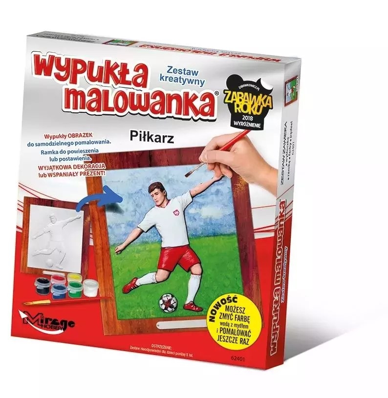 Фото - Розвивальна іграшка Mirage Wypukła malowanka Sport Piłkarz 