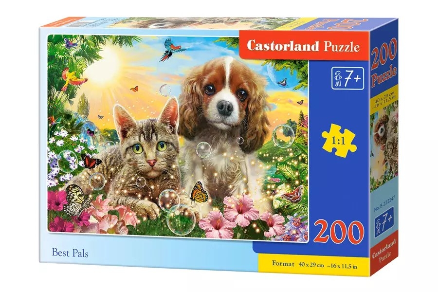 Фото - Пазли й мозаїки Castorland Puzzle 200 elementów. Best Pals 