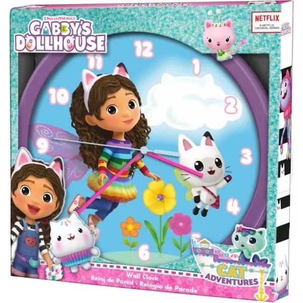 Фото - Інші іграшки Zegar ścienny 25cm Koci Domek Gabi. Gabby's Dollhouse GD00021 Kids Euroswan