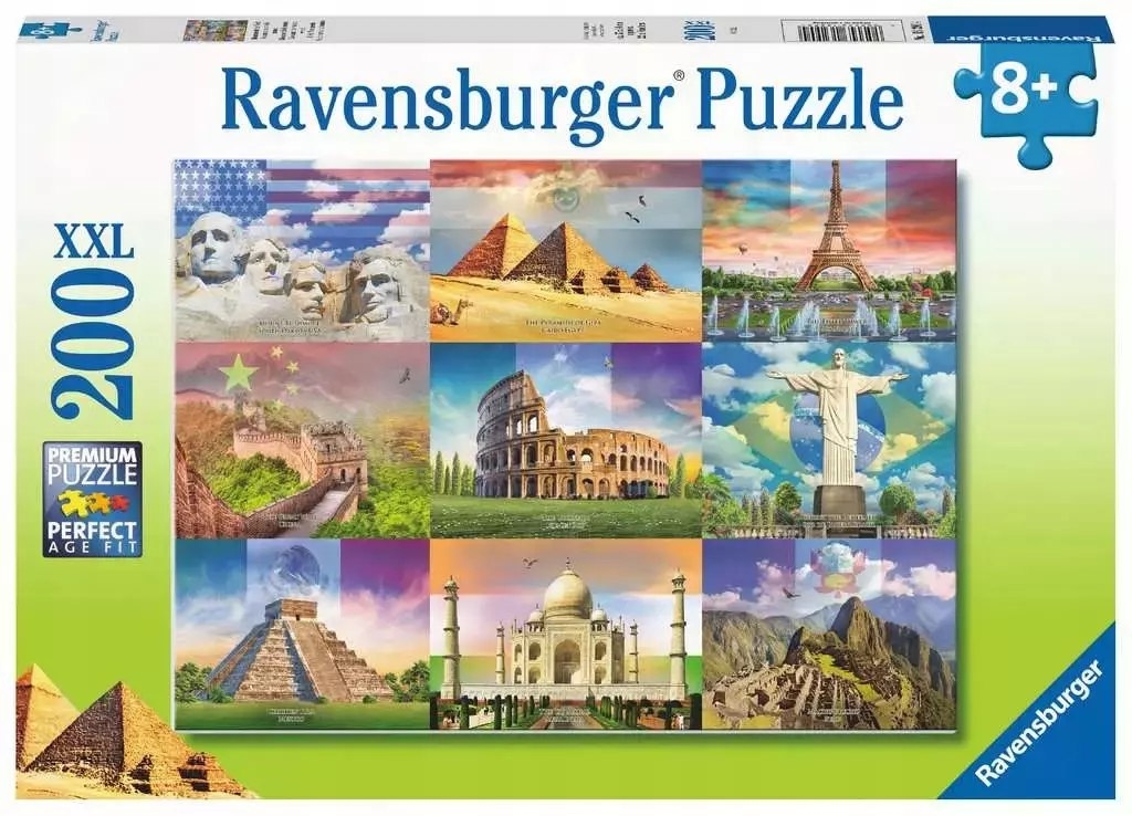 Фото - Пазли й мозаїки Ravensburger Puzzle 200 elementów. Monumentalne budynki 