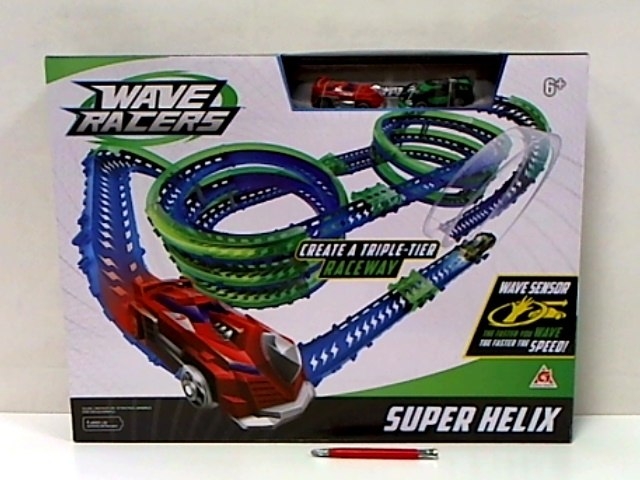 Фото - Автотрек / залізниця Wave Racers-super zestaw z 2 autami ZMYW21137 