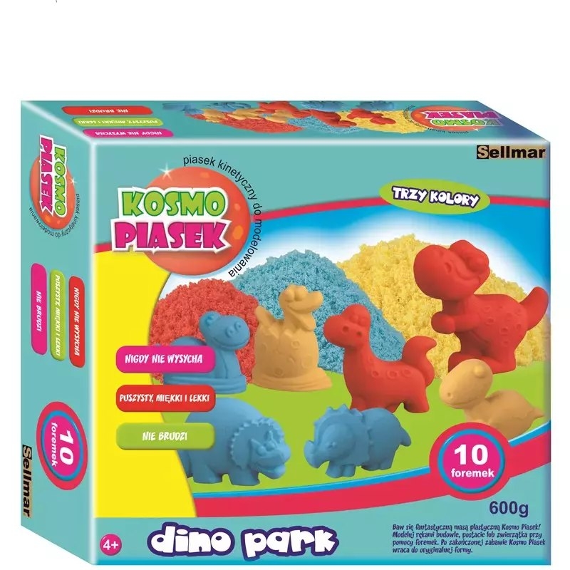 Фото - Дитячий набір для гри Sellmar Kosmo Piasek Dino Park 600g 