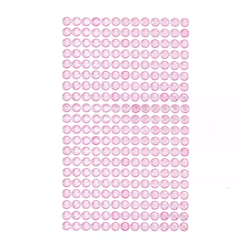 Фото - Інші прикраси Kryształki samoprzylepne light pink 6mm 260szt