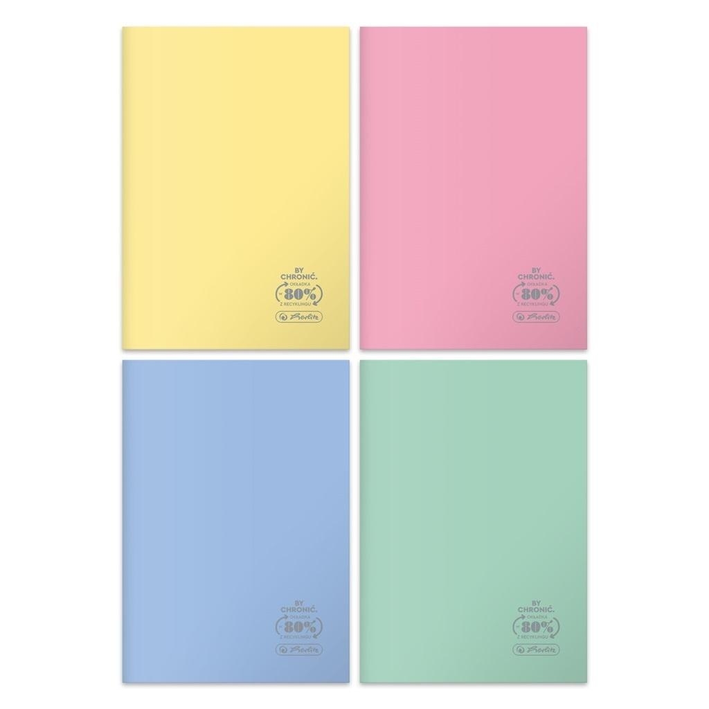 Фото - Зошит Herlitz Zeszyt A5/60K linia Eco PP Pastel Colors  (5szt)