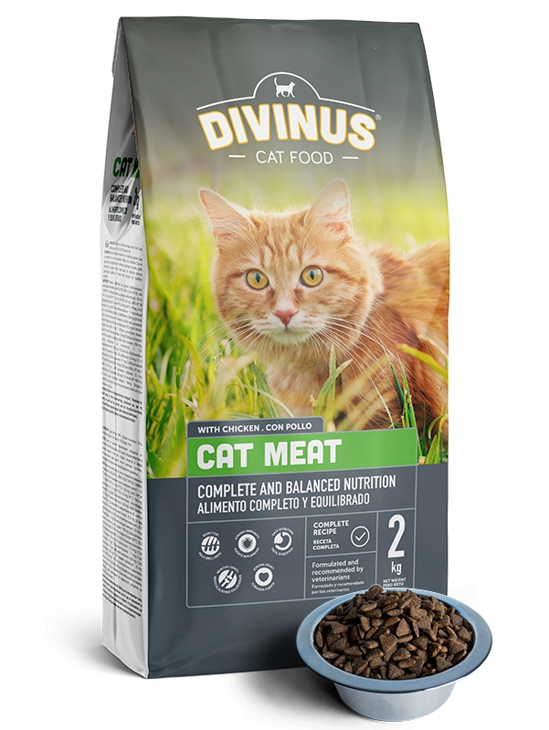 Karma dla kota DIVINUS CAT MEAT z witaminami 2 kg
