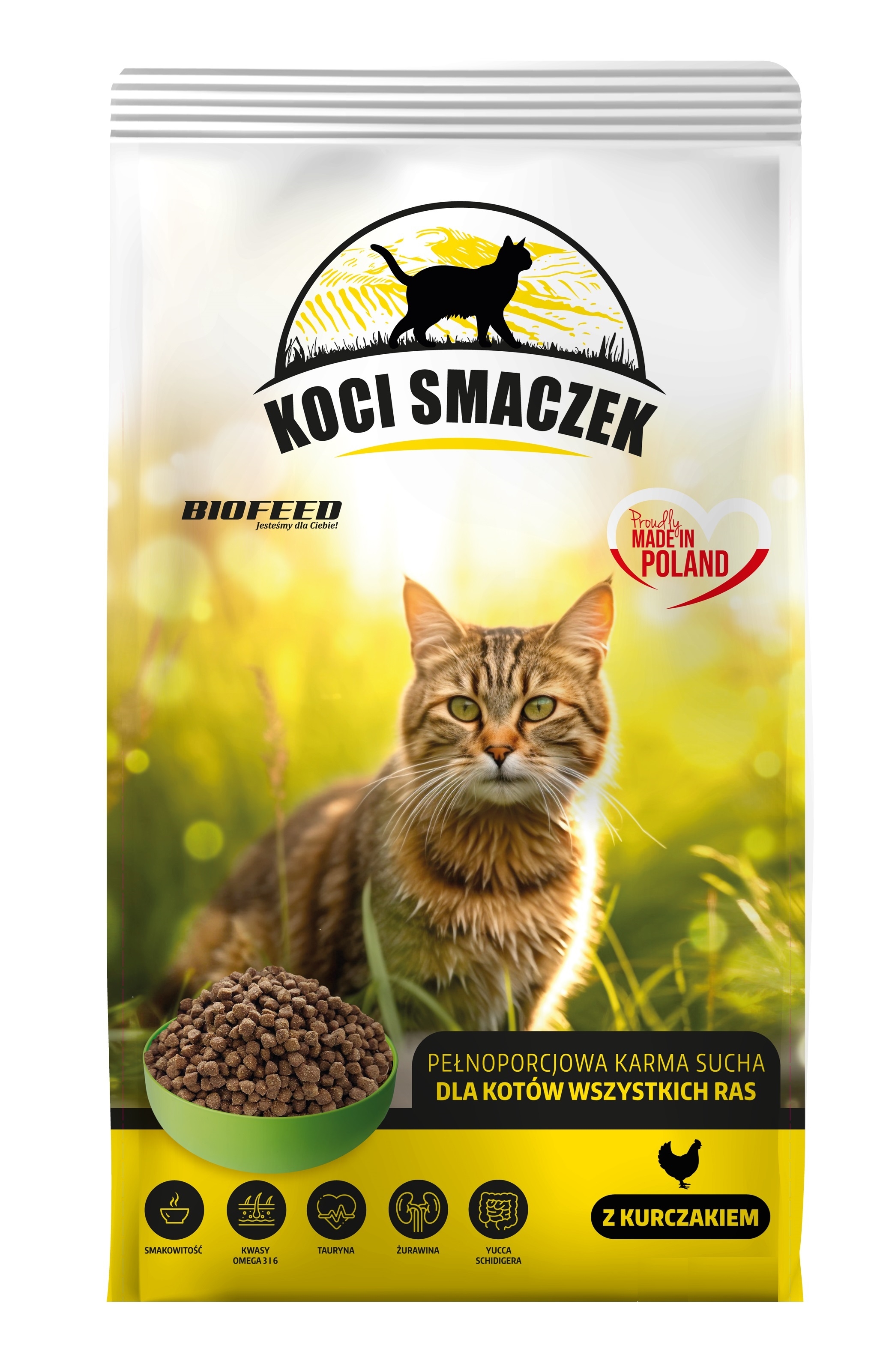 Karma dla kota Koci Smaczek z kurczakiem 1,75 kg Biofeed