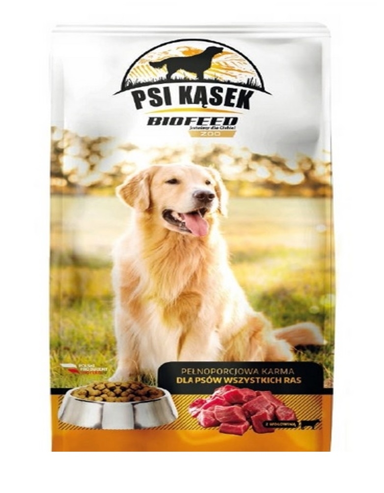 sucha karma dla psa BIOFEED Psi Kąsek z Wołowiną 10 kg