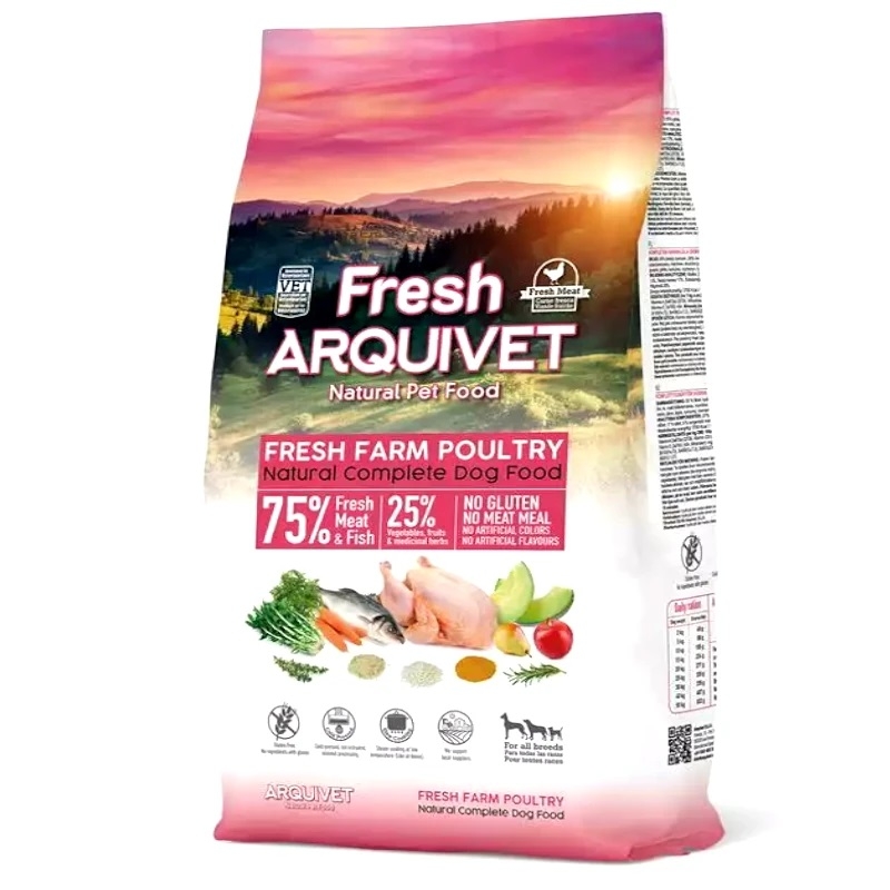 Karma Półmiękka ARQUIVET FRESH 75% Mięsa Kurczak ryba 2,5 kg