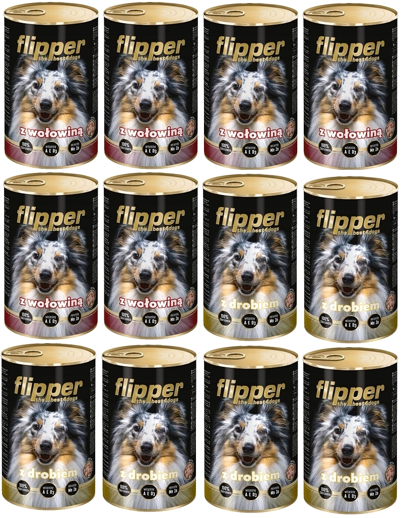 Karma Flipper MIX Smaków zestaw 12 x 1240g
