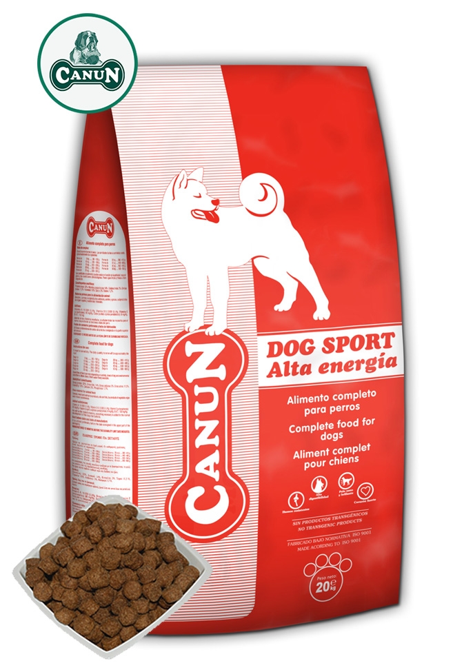 Karma dla psa CANUN DOG SPORT z wołowiną 40% Mięsa 20 kg