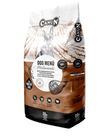 Karma dla psa CANUN DOG MENU z wołowiną 30% Mięsa 20 kg