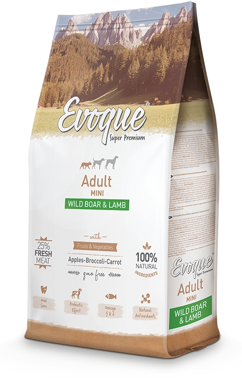 Karma dla psa EVOQUE MINI rasy małe  z dziczyzną i jagnięciną 2 kg
