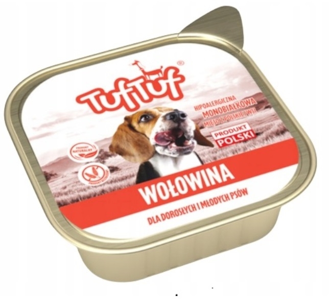 Karma Tuf Tuf  Pasztet z Wołowiny dla psa 300g