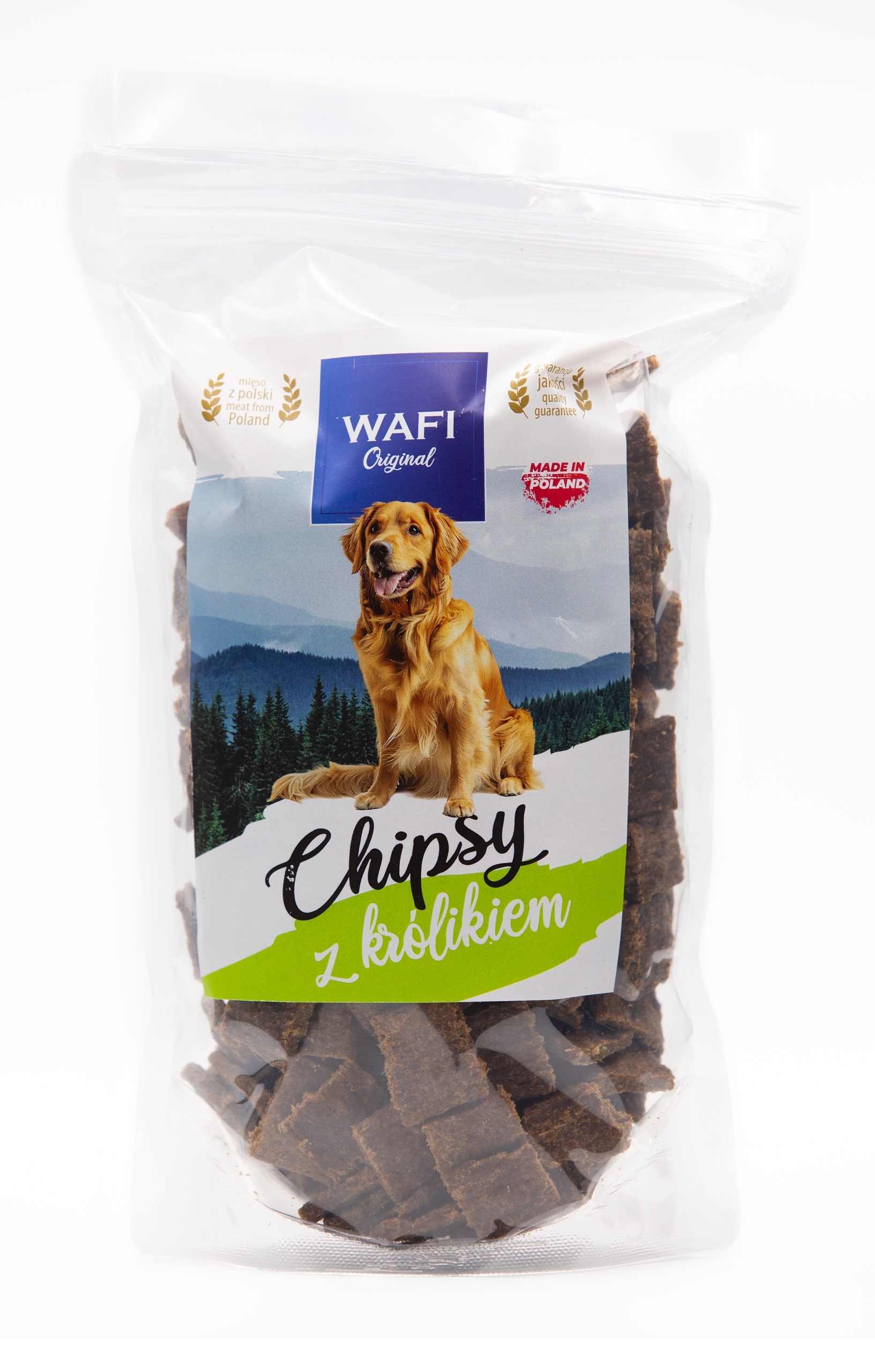 WAFI Chipsy z Królikiem 500g Przysmak dla psa