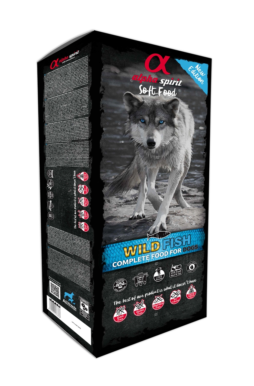 Karma półmiękka Alpha Spirit Wild Fish 85% mięsa 9 kg