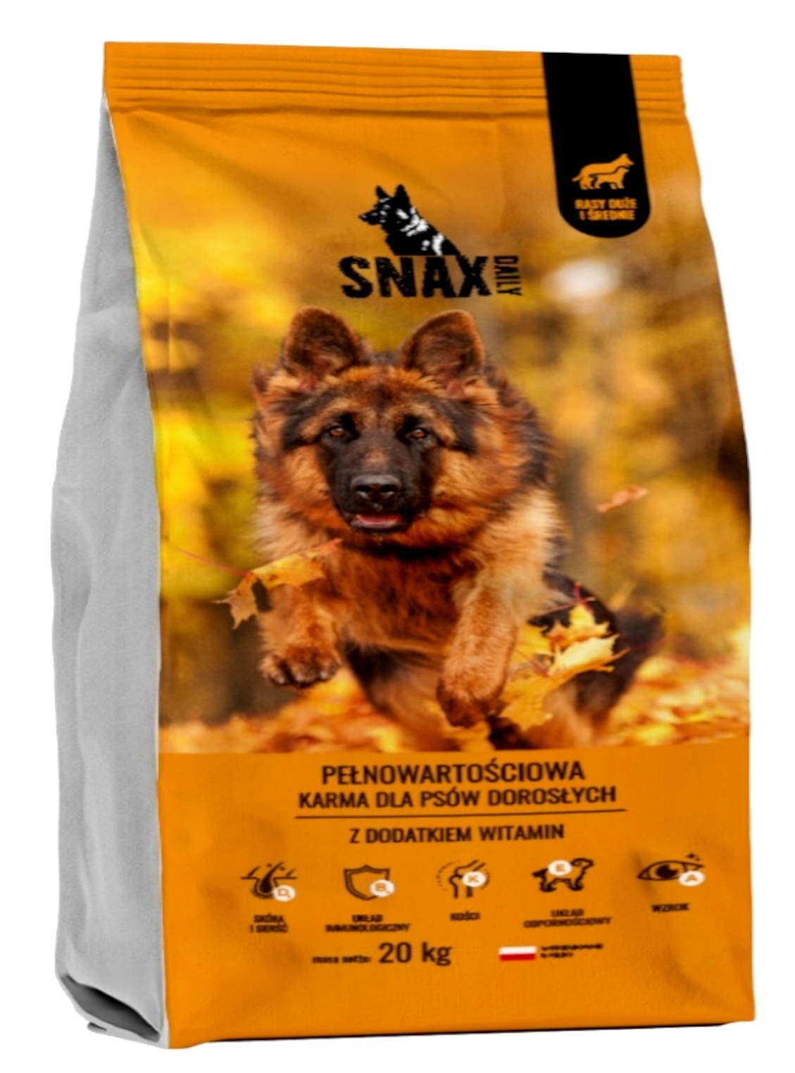 Snax Daily karma dla psa z witaminami 20 kg