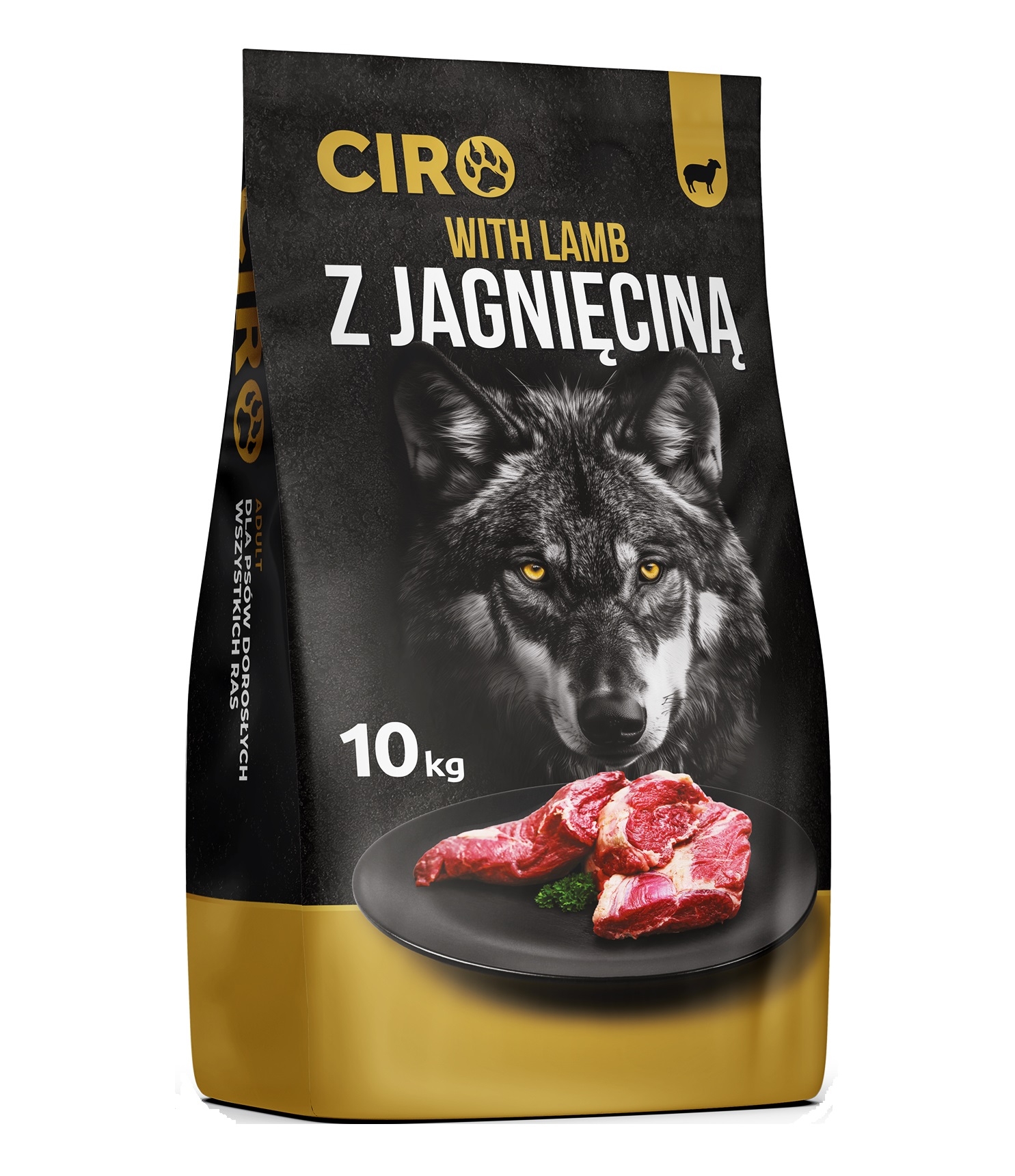 Sucha karma dla psa CIRO z  Jagnięciną  41% Mięsa 10 kg
