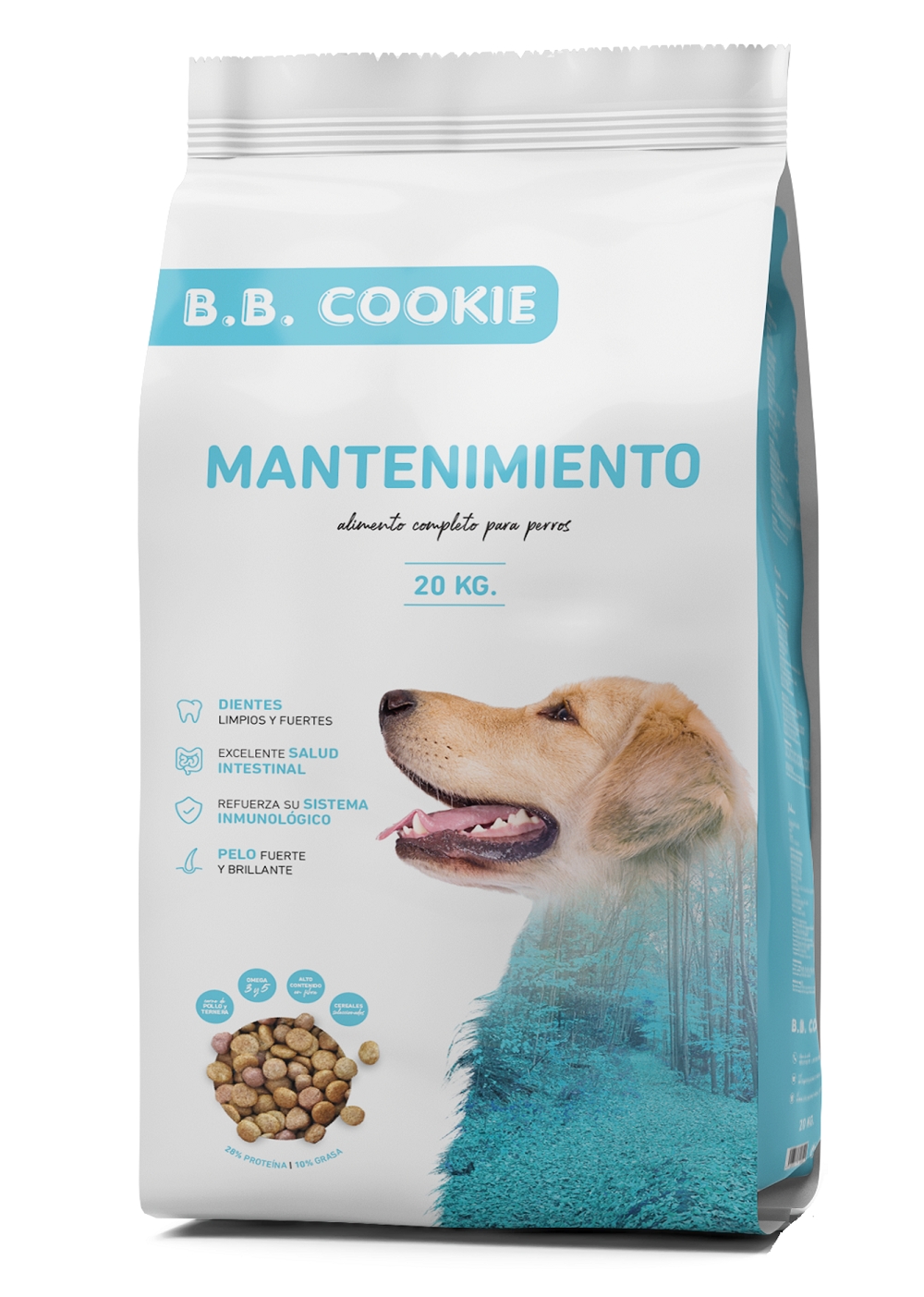 Karma dla psa B.B Cookie z witaminami 20kg