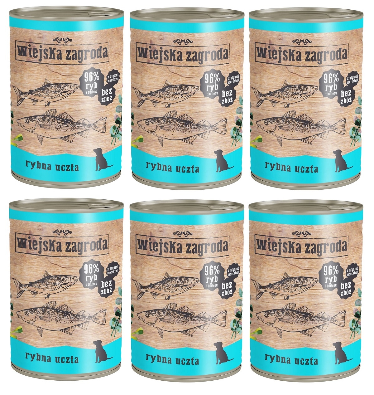 Wiejska Zagroda Rybna Uczta  6 x 400g