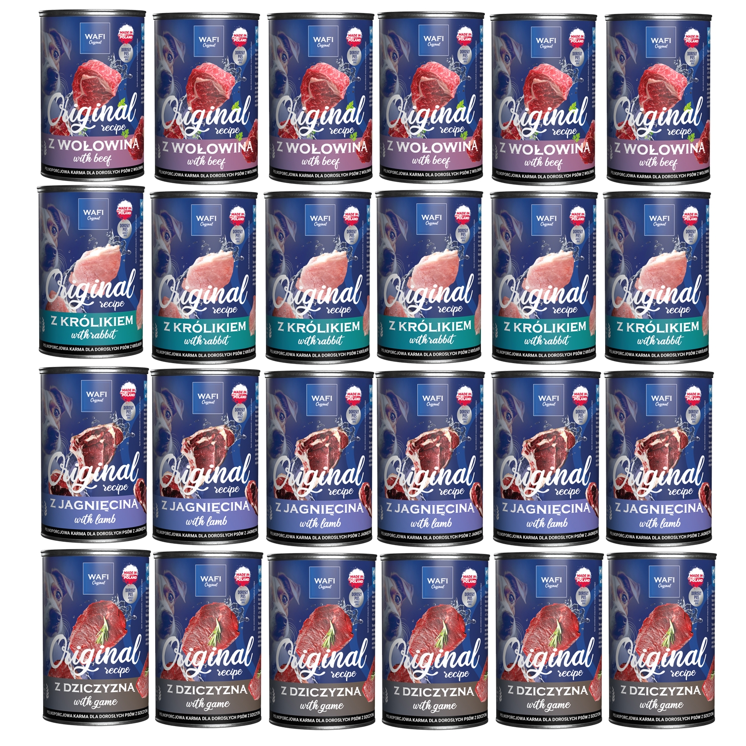 Karma WAFI MIX Smaków 24 x 400g