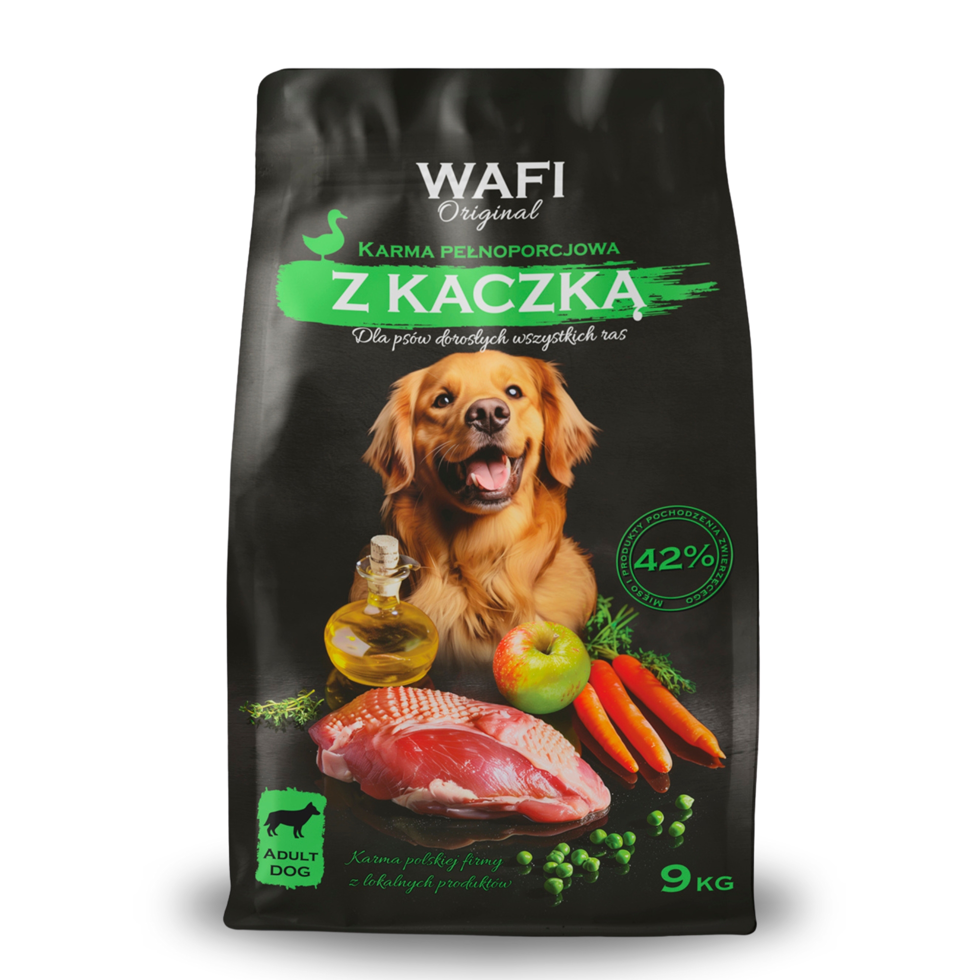 Sucha karma dla psa WAFI z Kaczką 42% Mięsa 9 kg