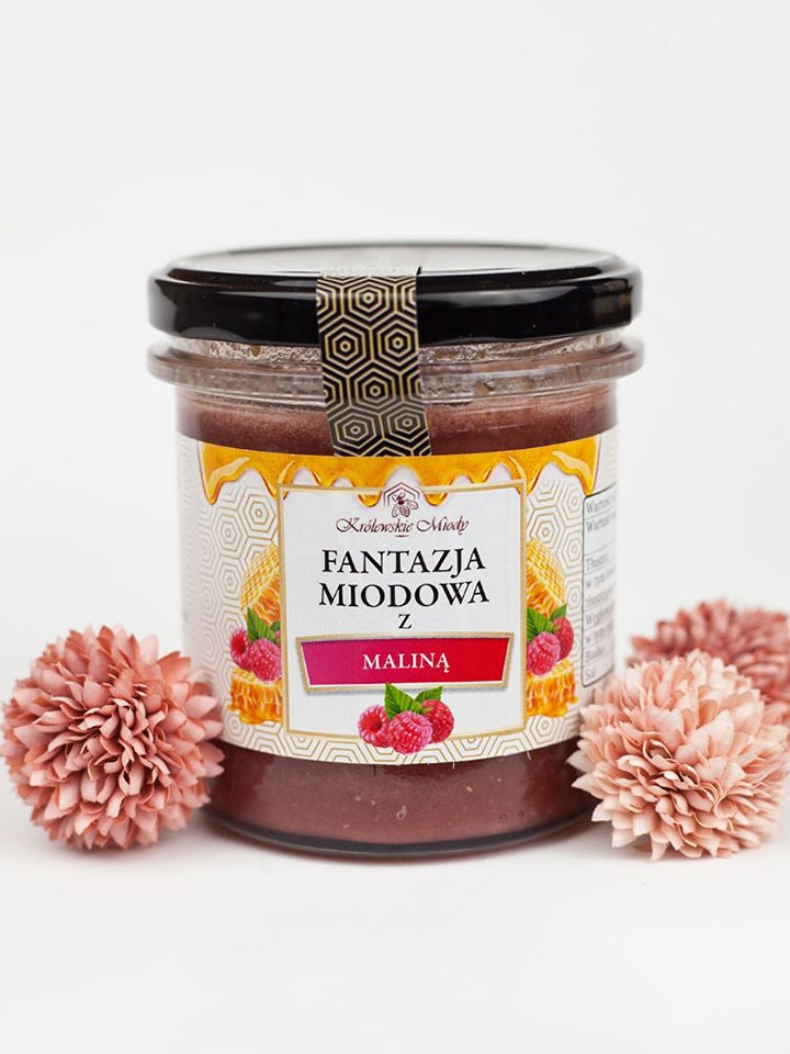 Fantazja miodowa z maliną liofilizowaną 400g