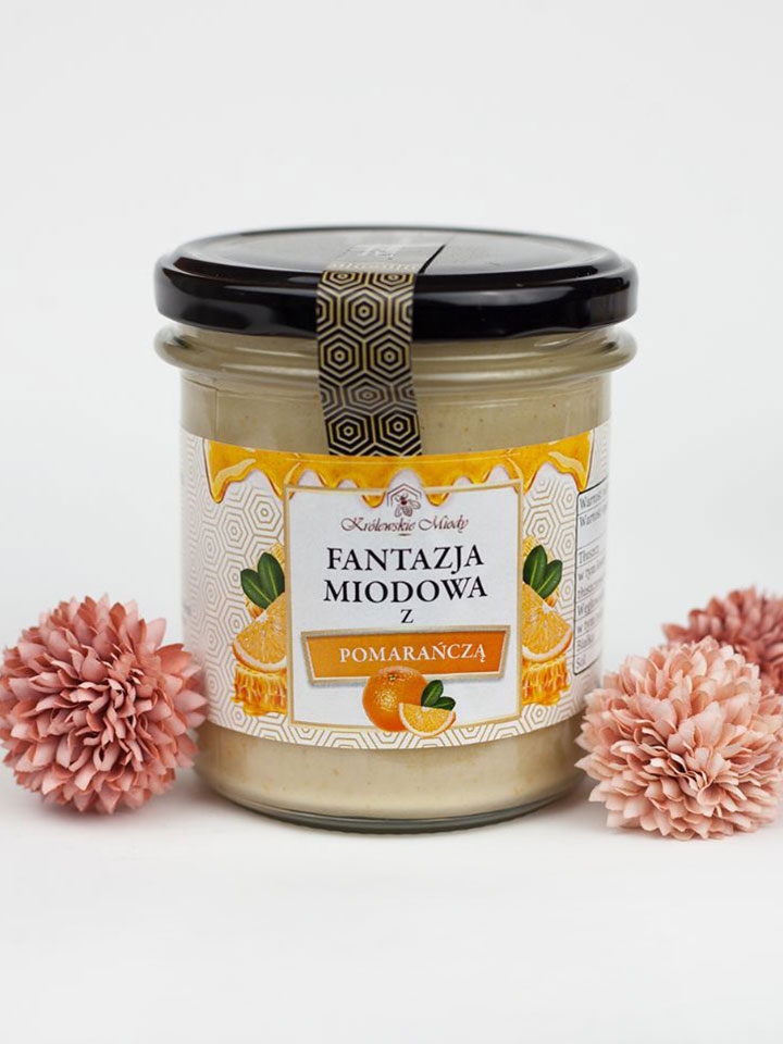 Fantazja miodowa z  pomarańczą 400g