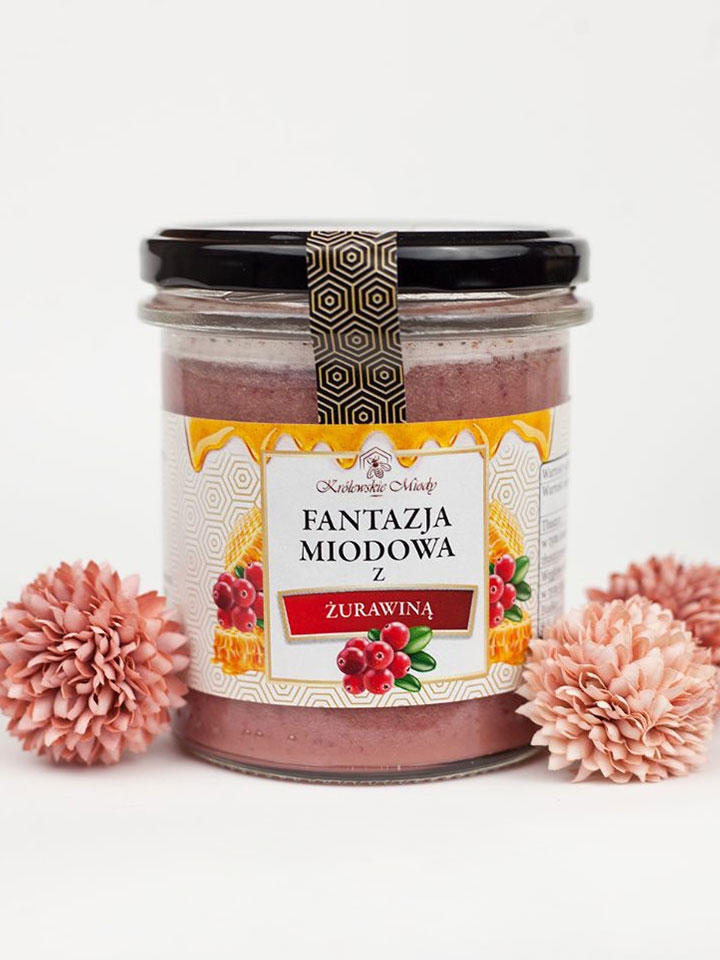 Fantazja miodowa Z ŻURAWINĄ 400g