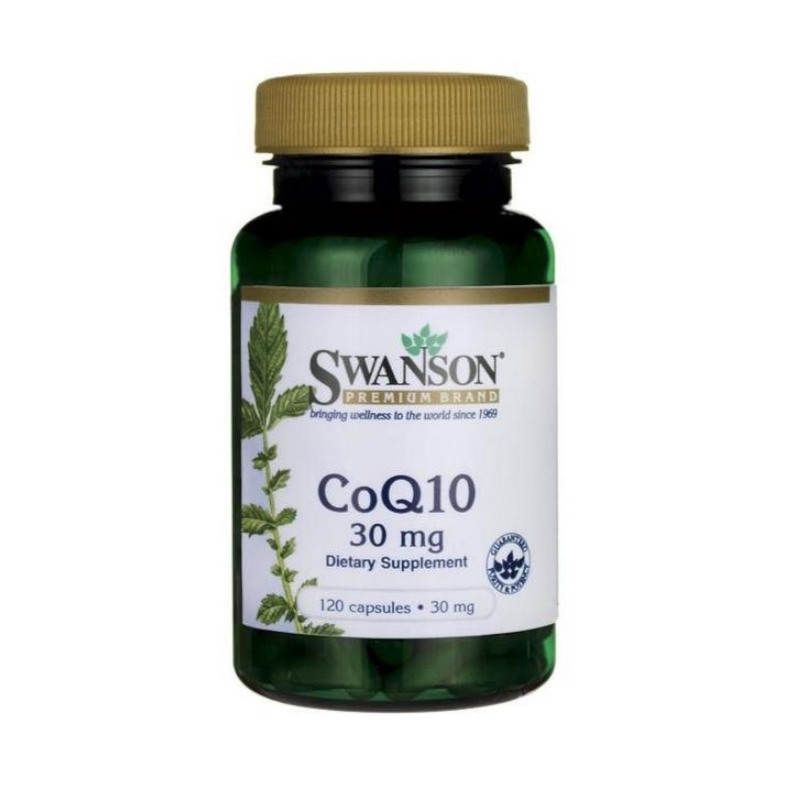 Swanson Koenzym Q10 (CoQ10) 30mg - Wsparcie dla Serca i Energii, 60 kapsułek