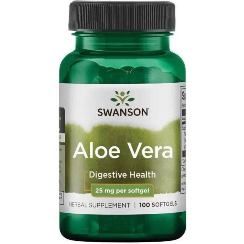 Swanson Aloe Vera 5000mg - Wsparcie Trawienia i Odporności, 100 kapsułek