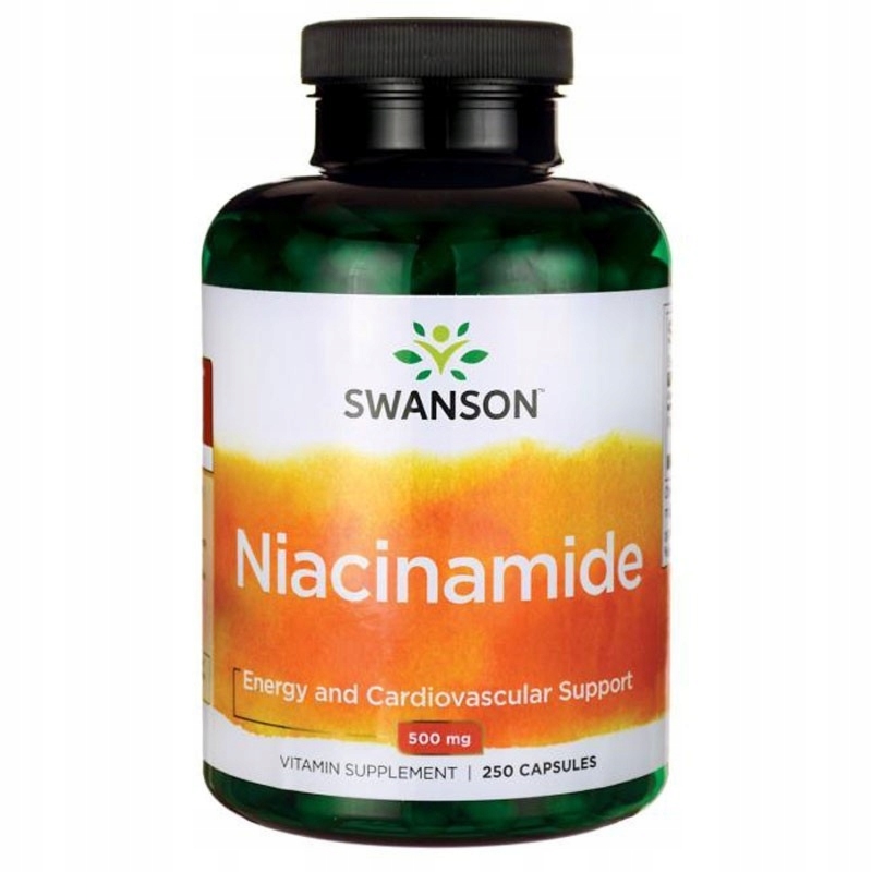 Swanson Niacinamide 500 mg - 250 kapsułek