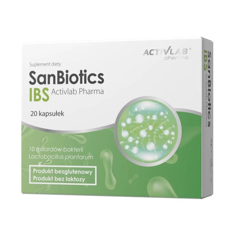 Activlab SanBiotics IBS - Probiotyk na Jelita, 20 Kapsułek