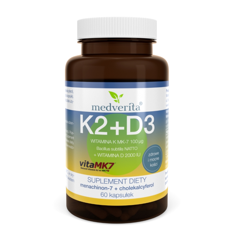 Witamina K2 Mk7 + D3 60 kapsułek