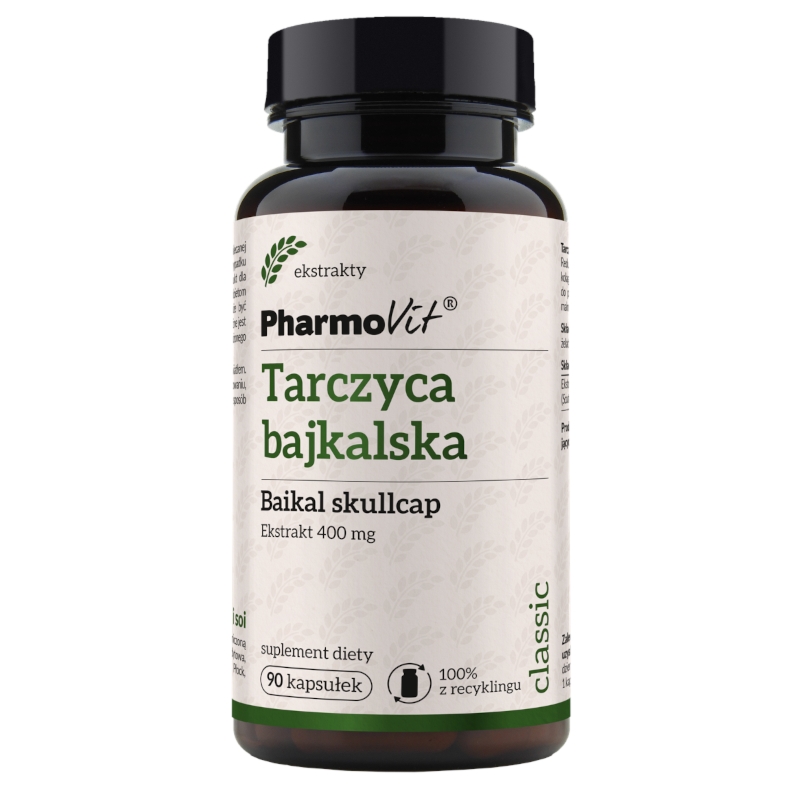 Tarczyca Bajkalska Pharmovit - Wsparcie Wątroby i Krwi 90 kapsułek
