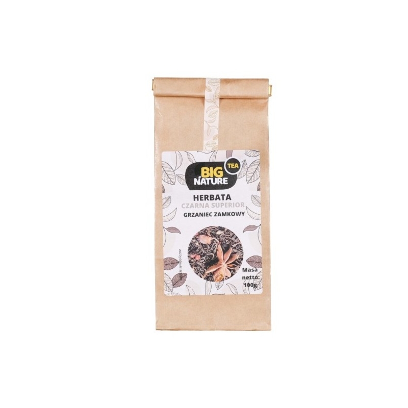 Big Nature Herbata Czarna Grzaniec Zamkowy 100g - Rozgrzewająca Mieszanka Przypraw