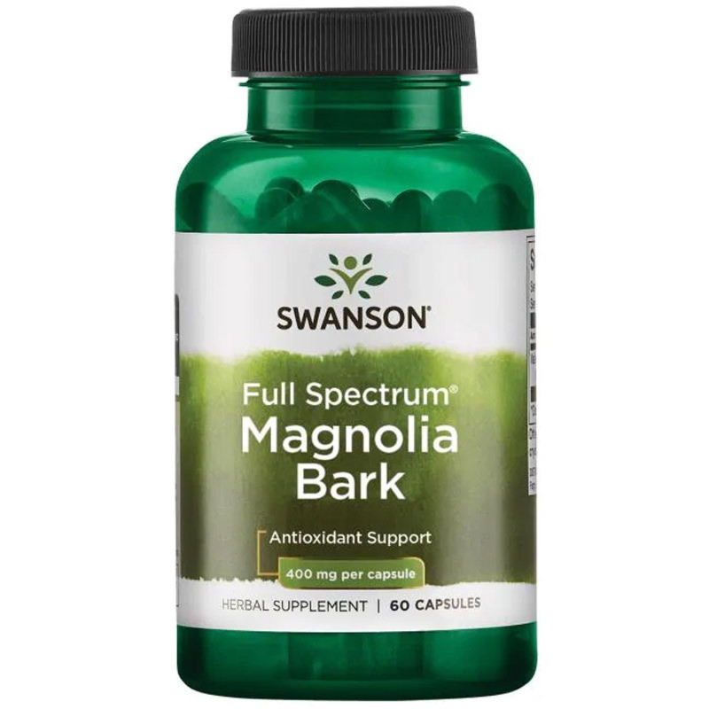 Swanson Magnolia Bark 400mg - 60 kapsułek na układ nerwowy