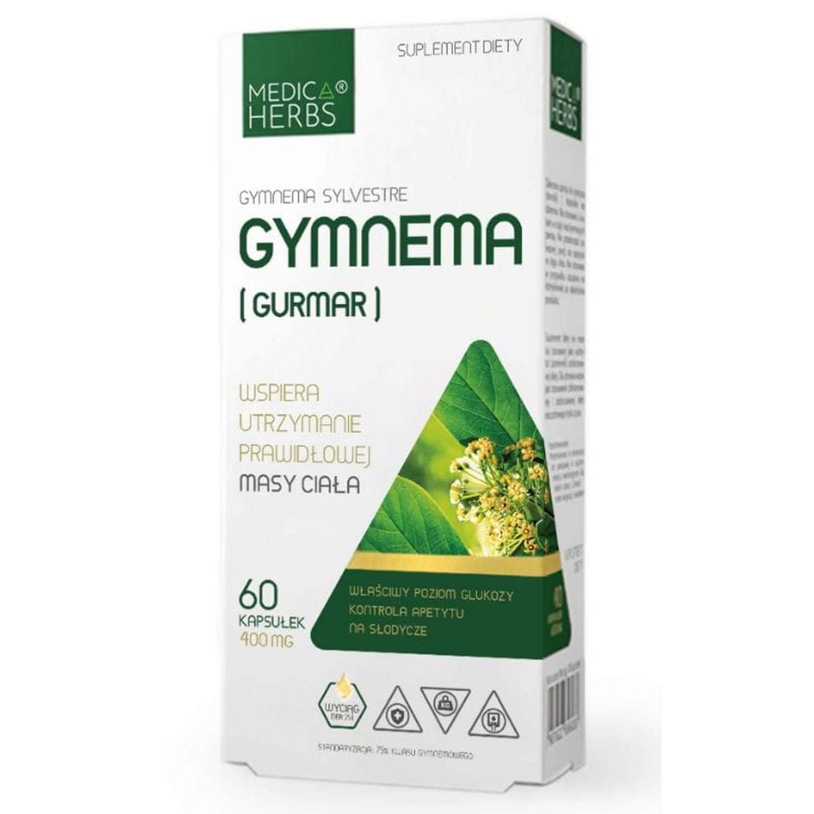Kontrola Apetytu Gymnema (Gurmar) 60 kaps.
