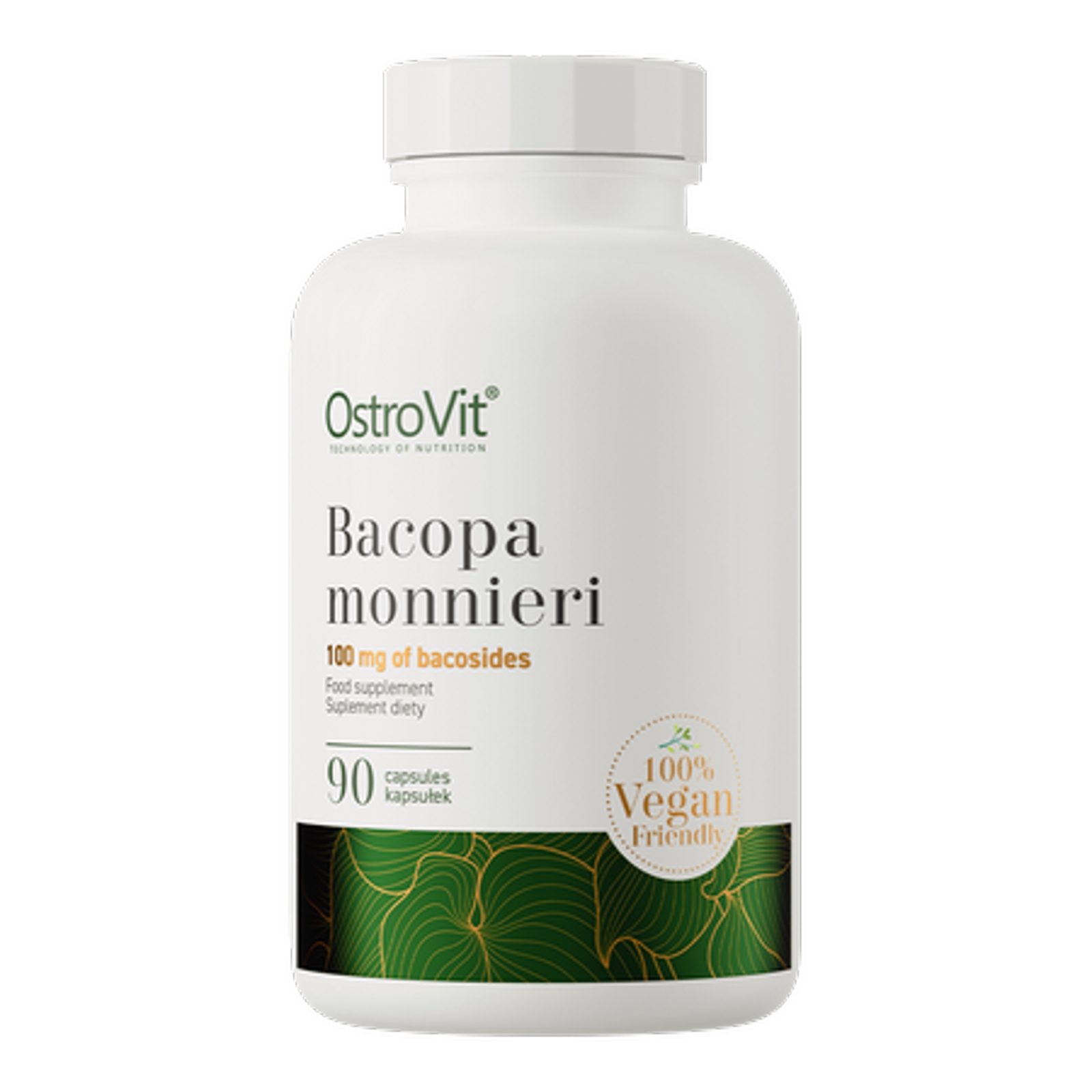 OstroVit Bacopa Monnieri - Wsparcie dla Mózgu, 90 Tabletek