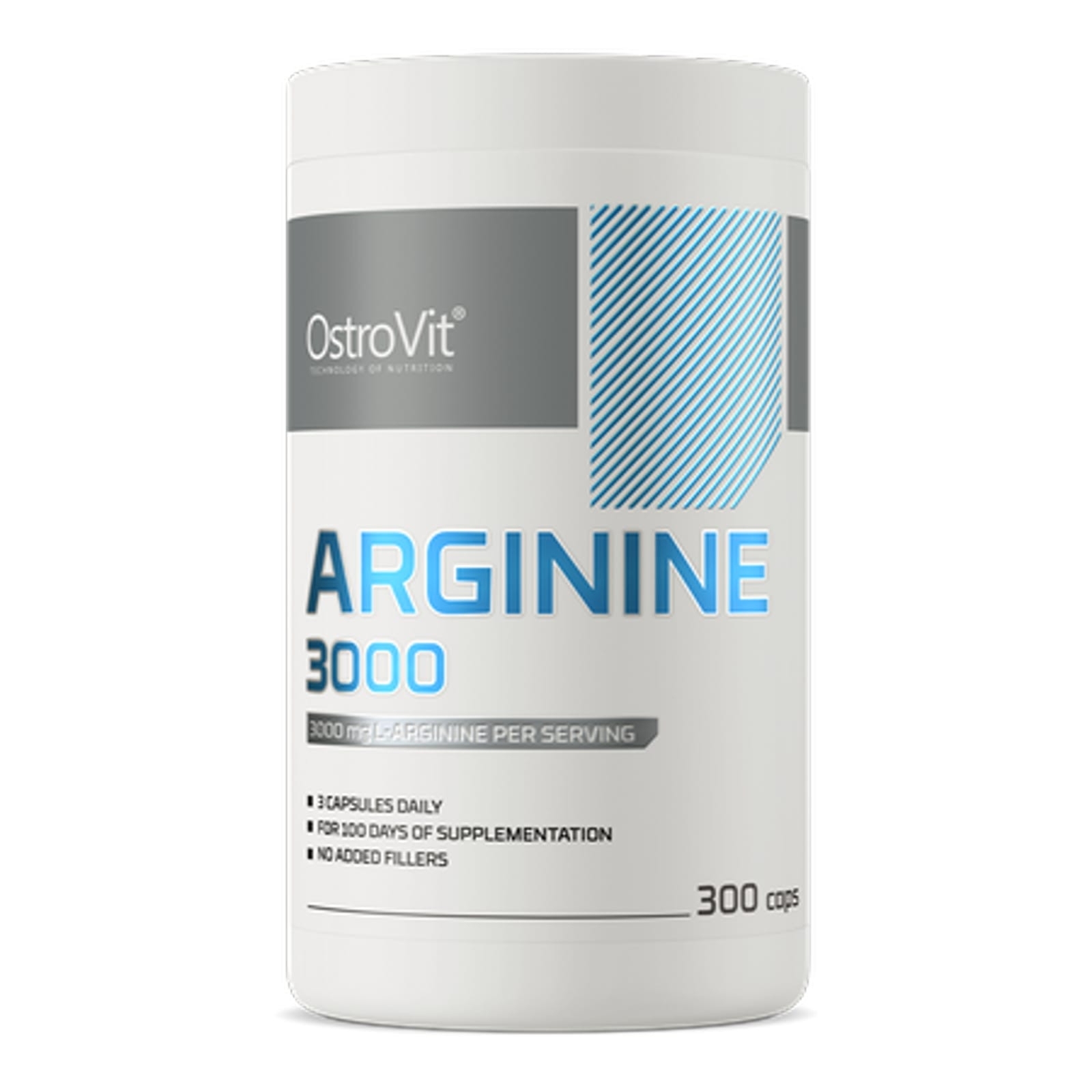 OstroVit Arginina 3000 mg - 300 kapsułek - Wsparcie Wydolności i Ukrwienia