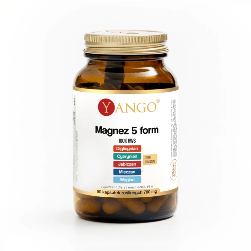 Yango Magnez 5 Form - Kompleksowe Wsparcie dla Energii i Spokoju (90 kapsułek)