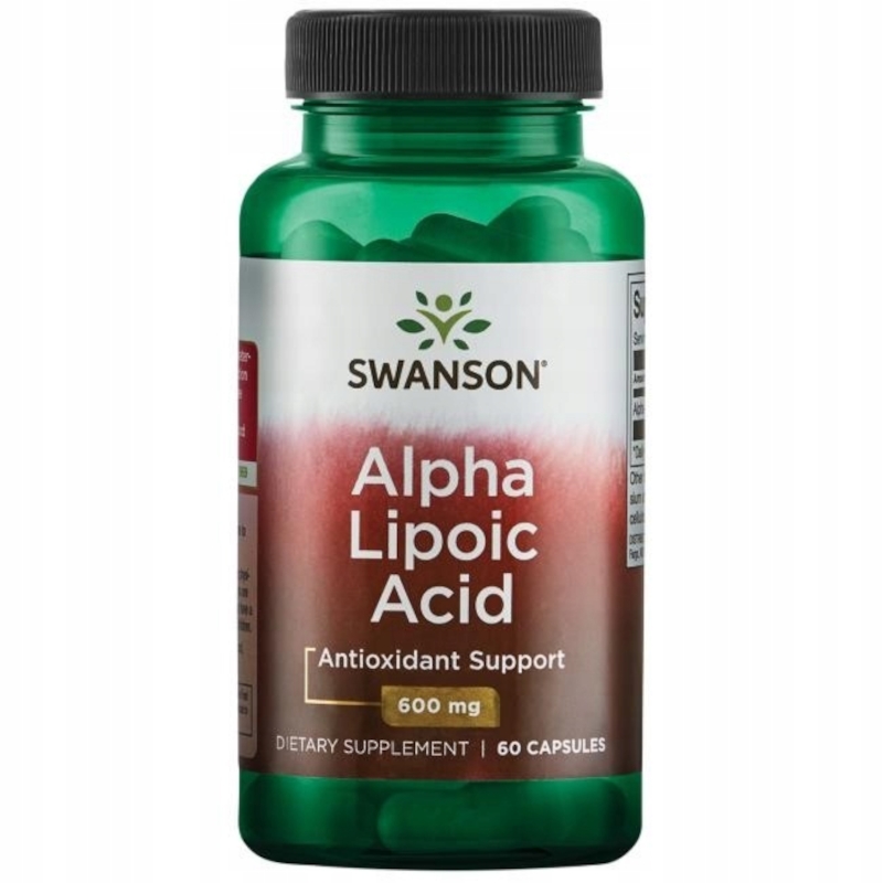 Trawienie Kwas Alfa-Liponowy Swanson Alpha-Lipoic Acid 600mg 60kaps