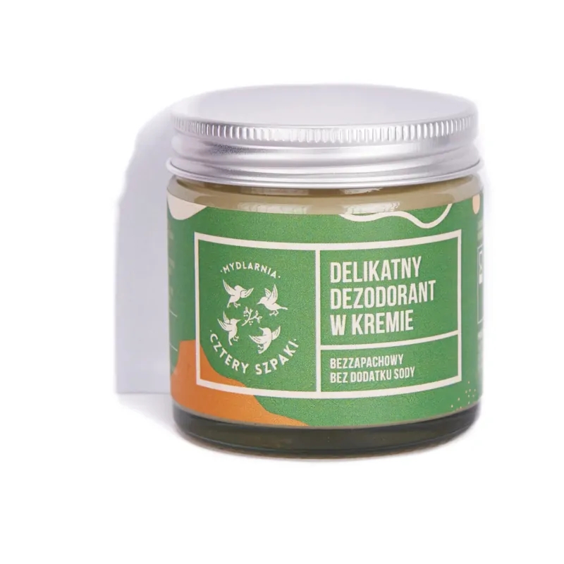 4 Szpaki Delikatny Dezodorant Kremowy Bezzapachowy 60ml
