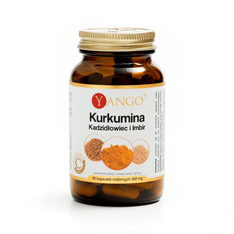 Yango Kurkumina Kadzidłowiec i Imbir - Naturalne Wsparcie dla Stawów 90 kapsułek