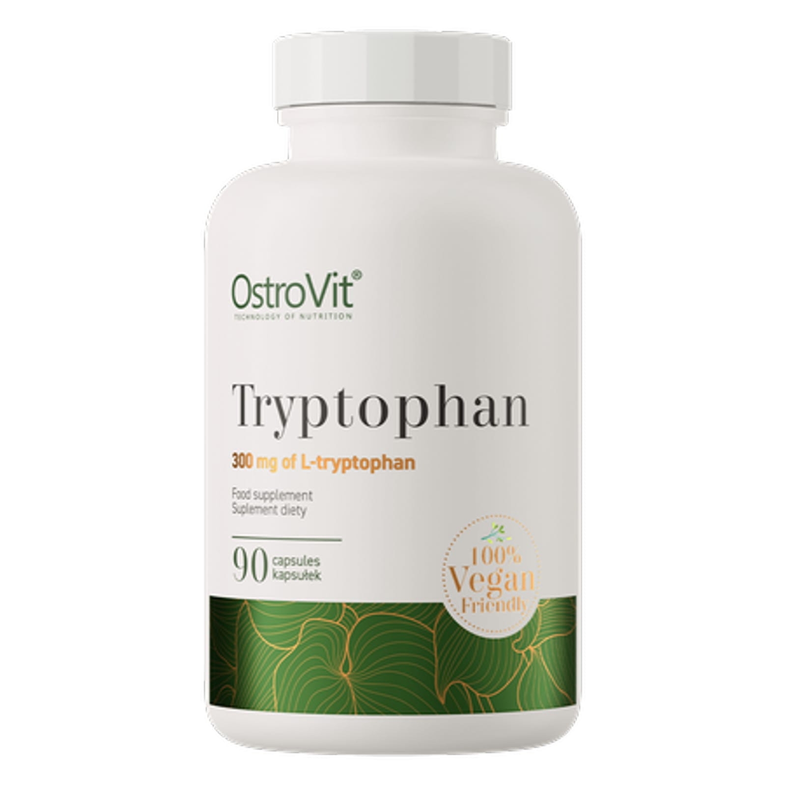 OstroVit Tryptofan VEGE - L-Tryptofan dla lepszego snu i nastroju (90 kaps.)