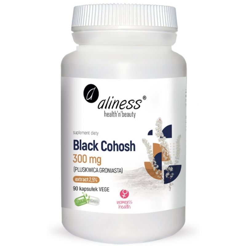 Aliness Black Cohosh Pluskwica Groniasta 300mg - 90 wege kapsułek