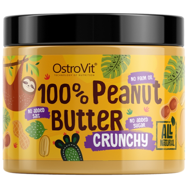 OstroVit Krem Orzechowy Crunchy 100% Peanut Butter 500g