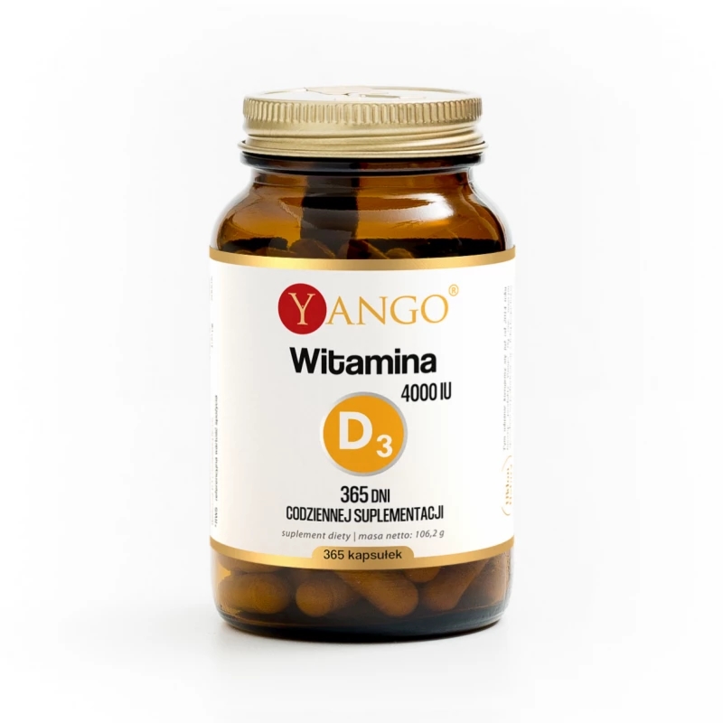 Witamina D3 4000 IU Yango - 365 kapsułek na cały rok