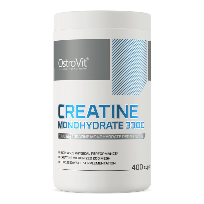 OstroVit Monohydrat Kreatyny 3300 mg - 400 kapsułek dla sportowców