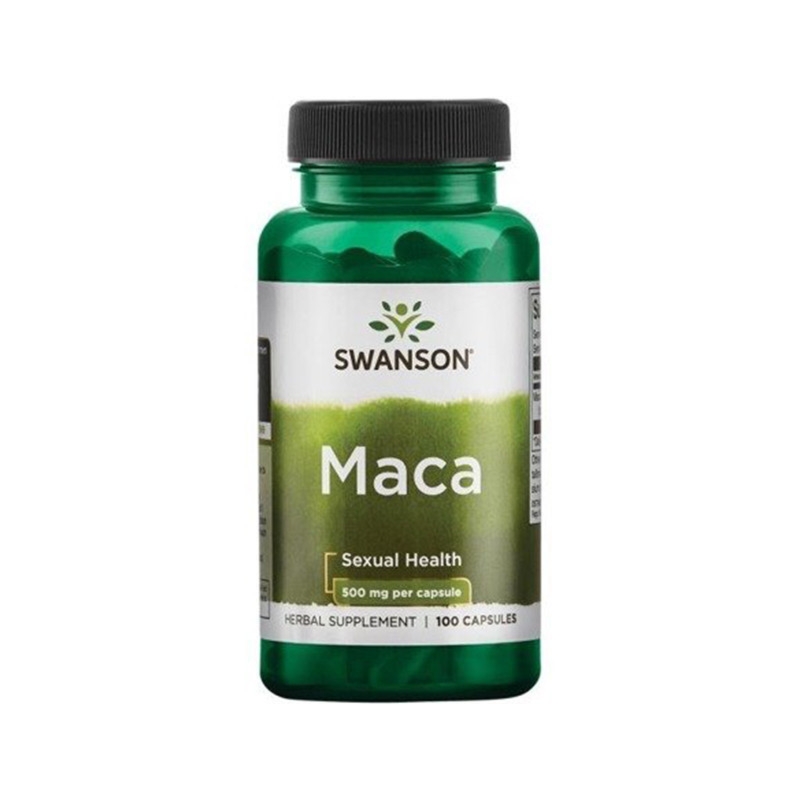 Maca Swanson 500mg - Wsparcie Witalności i Koncentracji (100 kapsułek)